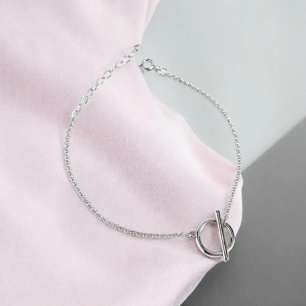 NEW sterling silver chain link bracelet jewelry gift B21